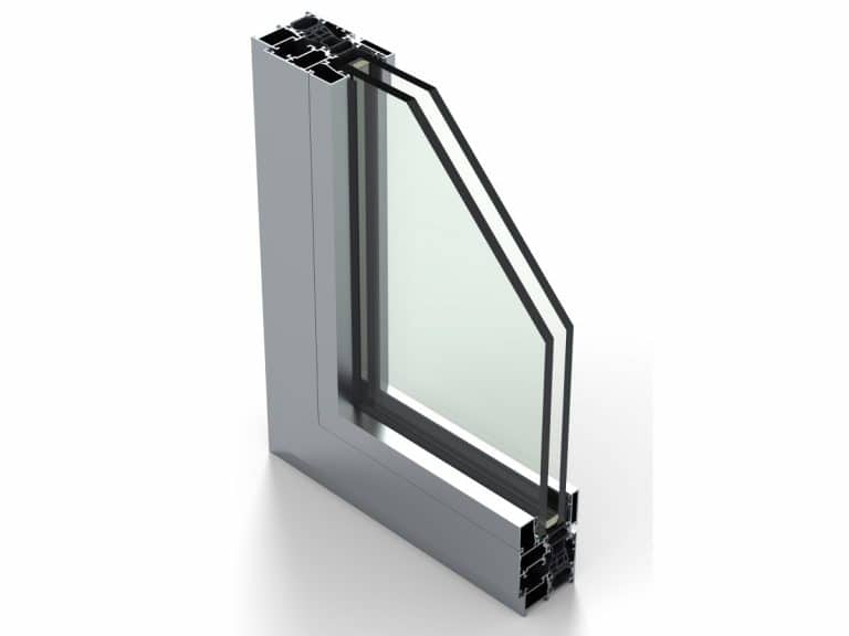 Ventana practicable de aluminio Alugom ALG 55 Estándar