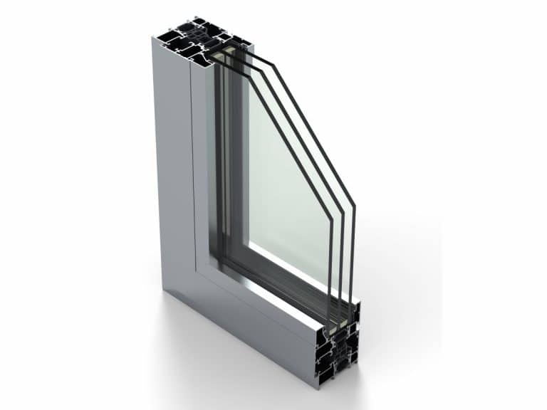 Ventana practicable de aluminio Alugom ALG 65 Óptima