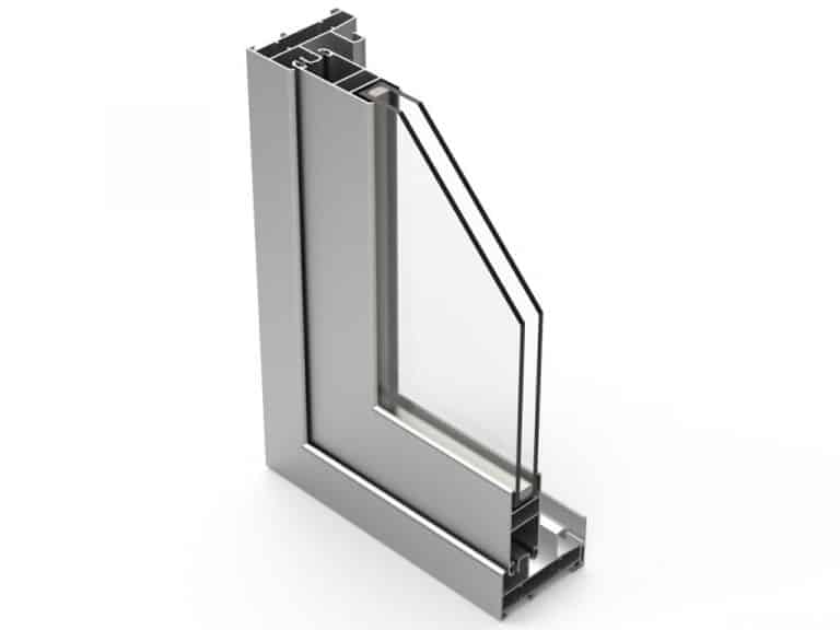 Corredera de aluminio Alugom Silver 70