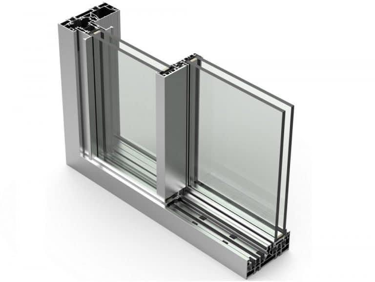 Corredera minimalista de aluminio Alugom Ibiza