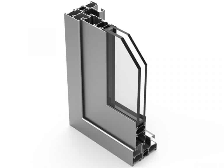 Corredera de aluminio Alugom Silver 76 RPT
