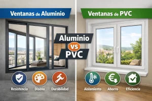 ¿Qué diferencia hay entre las ventanas de aluminio y las de PVC?