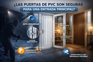 ¿Las puertas de PVC son seguras para una entrada principal?