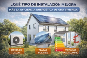 ¿Qué tipo de instalación mejora más la eficiencia energética de una vivienda?