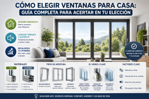 Cómo elegir ventanas para casa 2026: guía completa para acertar en tu elección